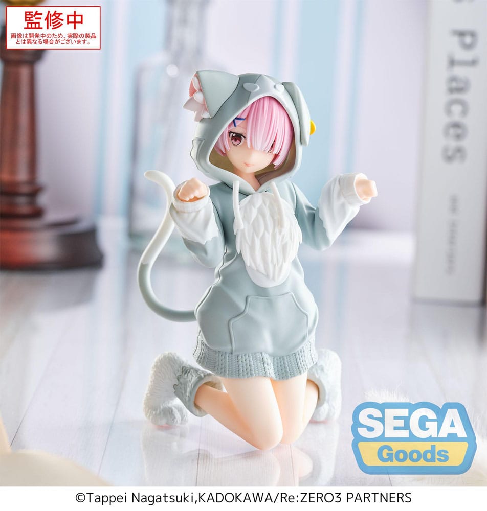 Re:Zero Starting Life in Another World Yumemirize PVC Statue Ram Mofumofu Package 11 cm